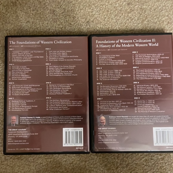 The Great Courses Foundations of Western Civilization 1 & 2 DVD and guide book - Picture 2 of 2
